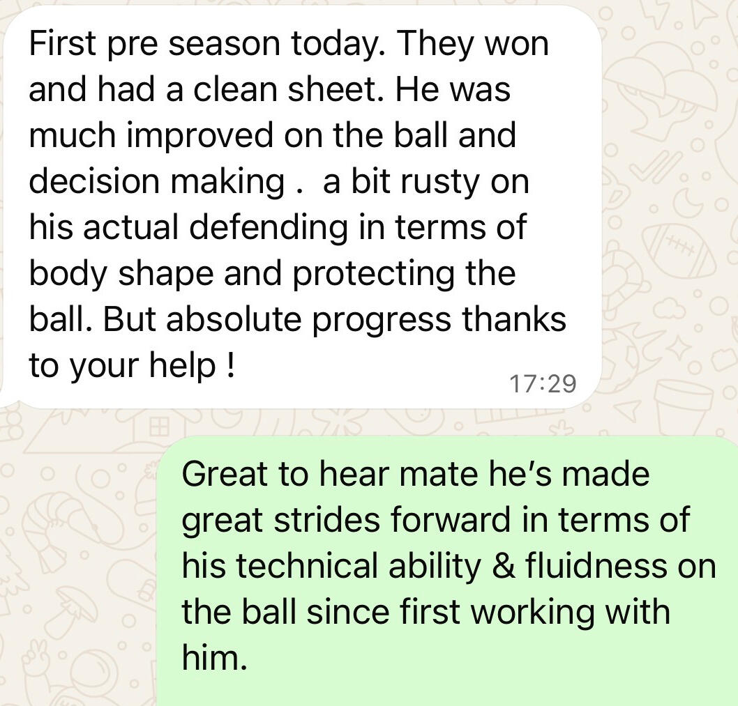 1-2-1 Football Coaching Buckinghamshire